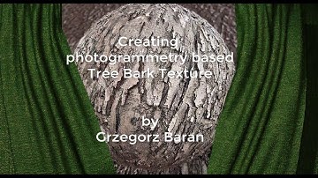 Environment PBR Texture Creation using Photogrammetry - Tree Bark