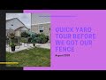 Quick Yard Tour Before We Got Our Fence | Backyard Revamp | Garden Prep