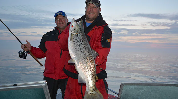 Night Fishing Salmon Lake Michigan