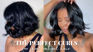 the PERFECT curls to make your natural hair appear thicker for short natural hair
