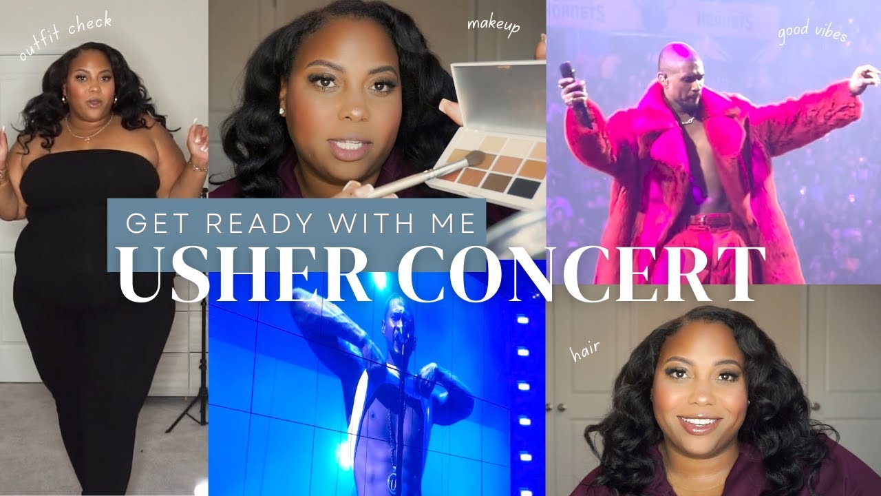 FULL CHIT CHAT GRWM | Finally made it to the Usher concert, trying new products, hair struggles