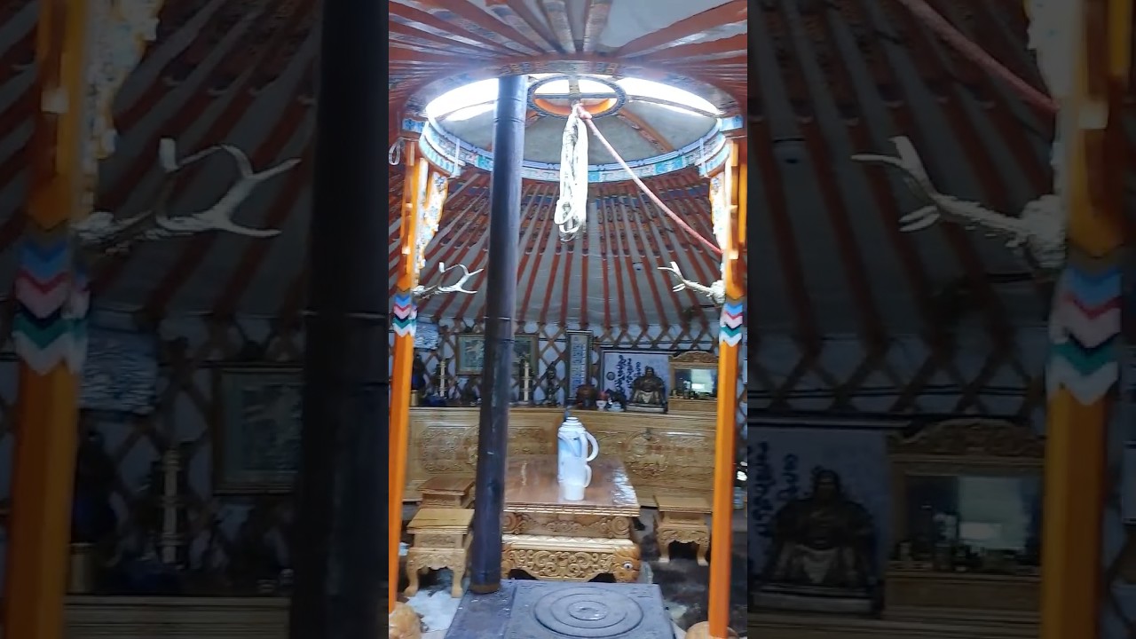 Viral nomadic tent house GER in Mongolia 🇲🇳 