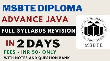 Learn Full Advance Java in 2 Days Seminar For MSBTE AJP Online Exam | Ur Engineering Friend 2022