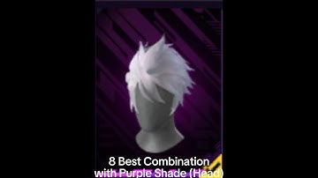 8 Combination Bundle with Purple Shade (Head) #freefire #ff #garenafreefire #freefiremax