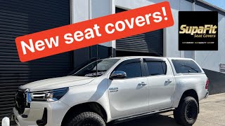 N80 Hilux Supafit Seatcover install