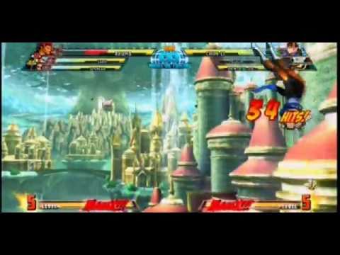 MvC3: High Stuff [Air Throw DHCs+Top of stage j.S]
