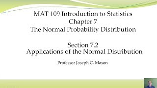 MAT 109 Chapter 7 Section 7.2