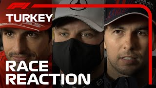 Drivers React After The Chequered Flag 2021 Turkish Grand Prix