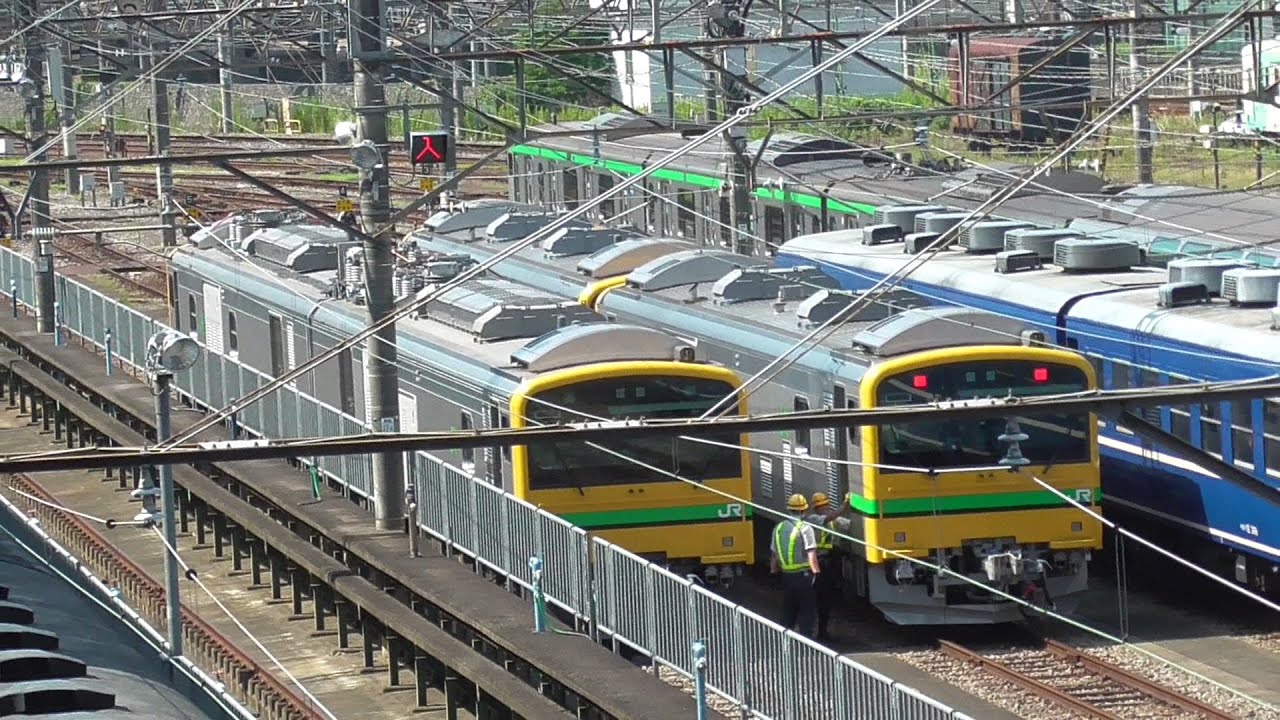 2025年8月3日 高崎駅に黄色い車両が大集合！ JR東日本 事業用交直流