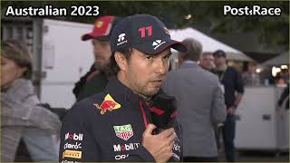 Sergio Perez Post Race P20 to P5! @ Australian GP 2023! Great Finish!
