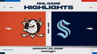 Nhl Highlights Ducks Vs. Kraken - January 23, 2026