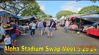 [4K] Aloha Stadium Swap Meet / Flea Market 5/26/24 in Aiea, Oahu, Hawaii