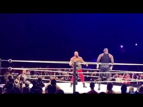 Braun Strowman vs Omos in WWE live event Braun Strowman vs Omos in WWE live event