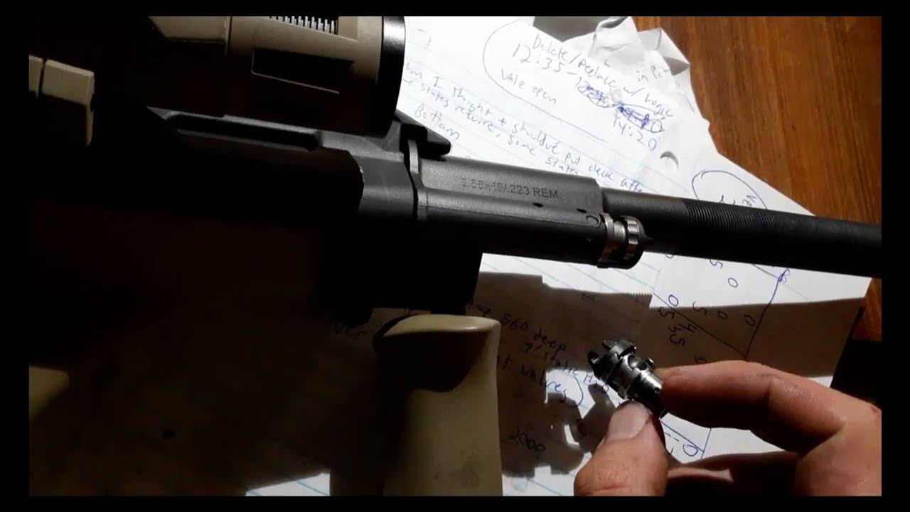 Steyr AUG A3 M1 NATO- Standard Gas Plug vs Suppressor Gas Plug - YouTube
