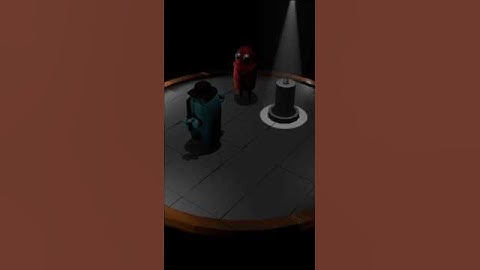 [Blender3D] R.E.P.O VS AmongUs Character: Viewport vs Render #blender3d #amongus #repo