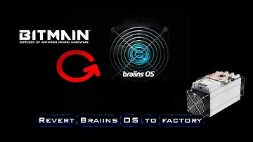 Migrating from Braiins OS to factory firmware