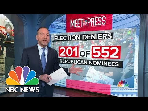 Chuck todd: election denialism ‘no longer an anomaly’