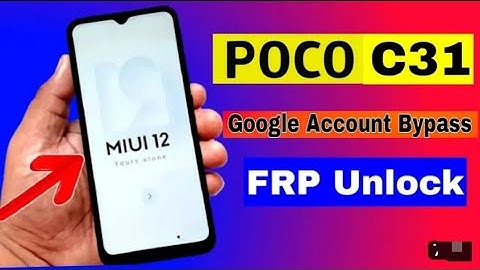 poco c31 frp bypass without pc/poco c31 Google account bypass Android 12 100%working