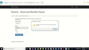 Generate Yearly Report