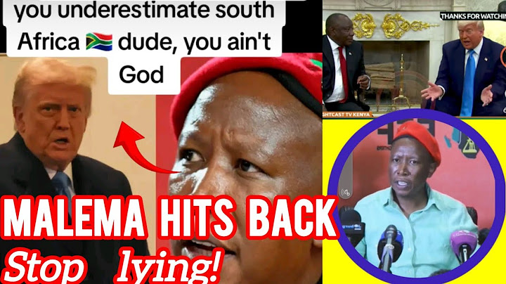 JULIUS MALEMA HITS BACK ON DONALD TRUMP'S ACCUSATIONS #traore #malema #news