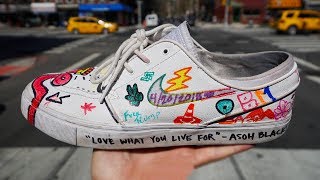 NYC Customizes my NIKE Shoes!