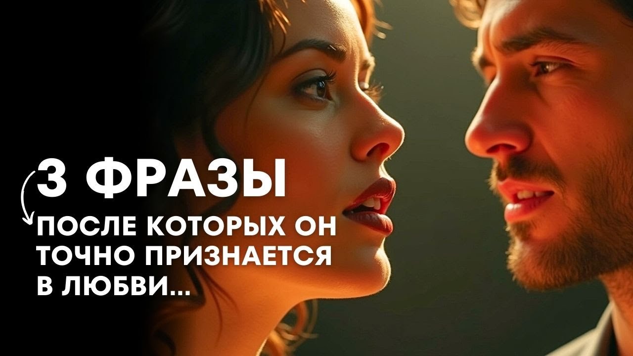 После этих 3 ФРАЗ, он точно признается в чувствах.