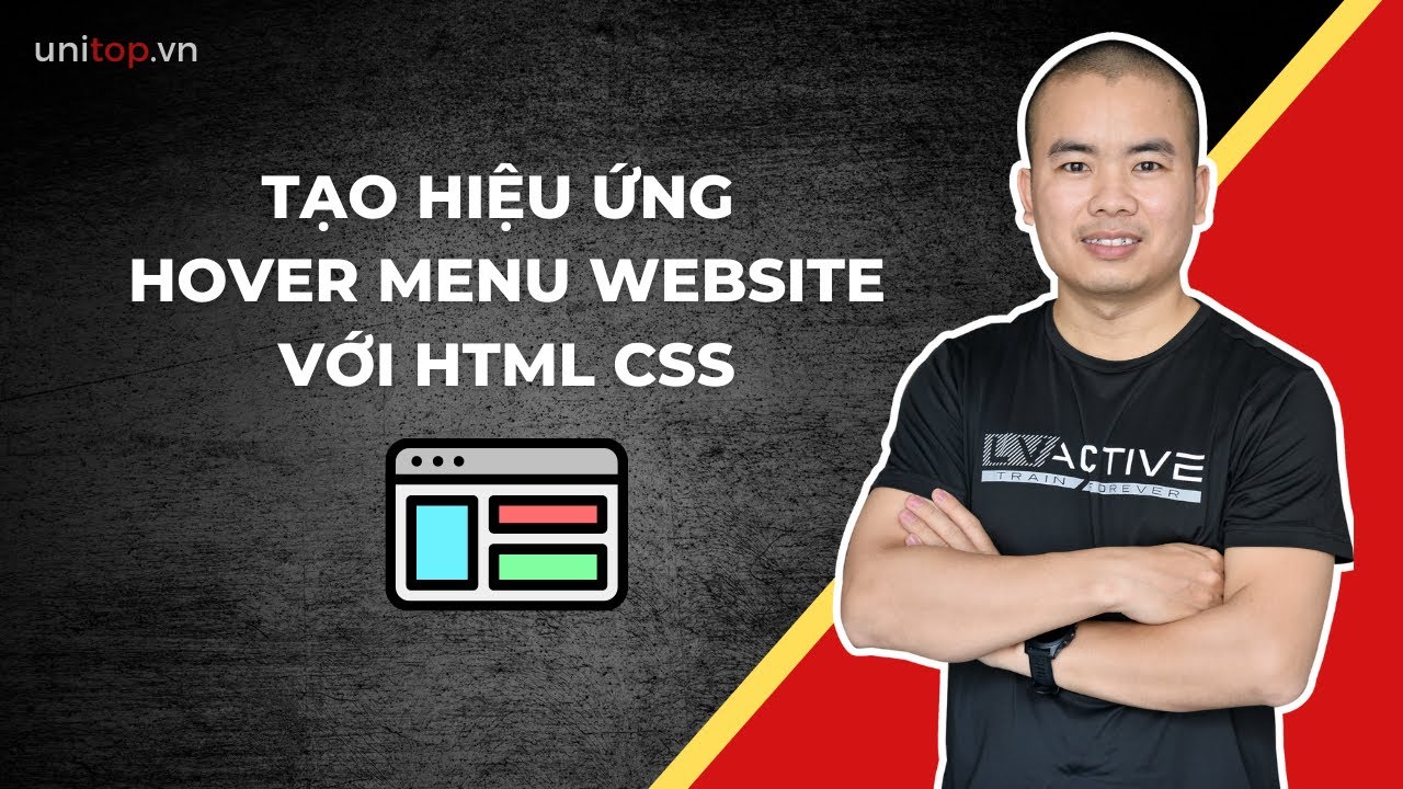 Hiệu Ứng Hover Menu Website Với Html Css | Unitop.Vn