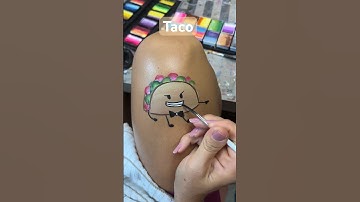Here is a painting of Taco from inanimate insanity. #inanimateinsanity #osc #facepaint #facepainting