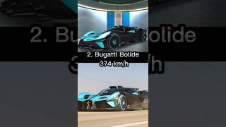 Top 10 Fastest cars in 3d Driving class #bugattibolide #3ddrivingclass screenshot 3