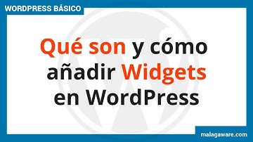 WIDGETS WordPress ✅➤ Tutorial para Principiantes