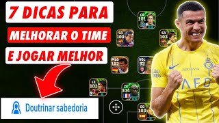 7 dicas para MELHORAR o TIME e JOGAR MELHOR no efootball 2025 mobile