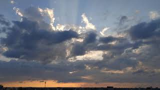 Sunset & Thunder Clouds Timelapse, India