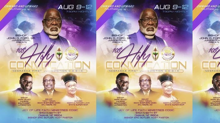 NE 1st Holy Convocation - Bishop Mark Gilkey