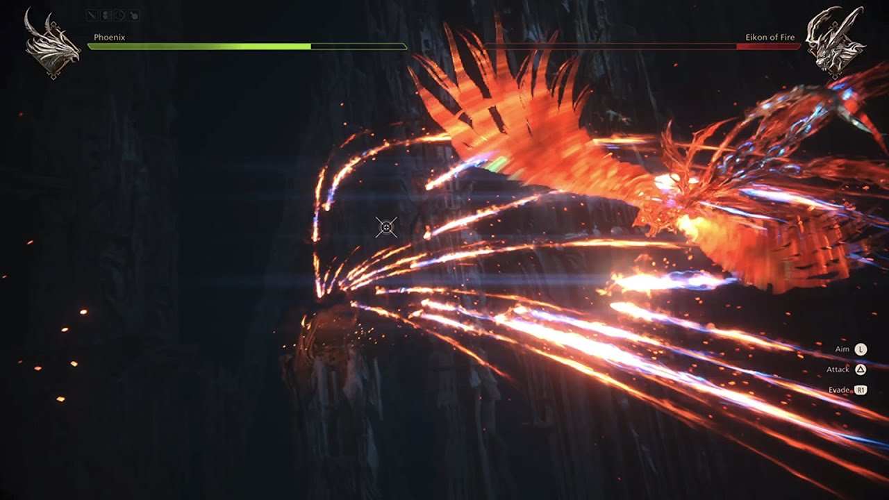 FINAL FANTASY XVI - Phoenix VS Eikon of Fire (4K 60FPS)