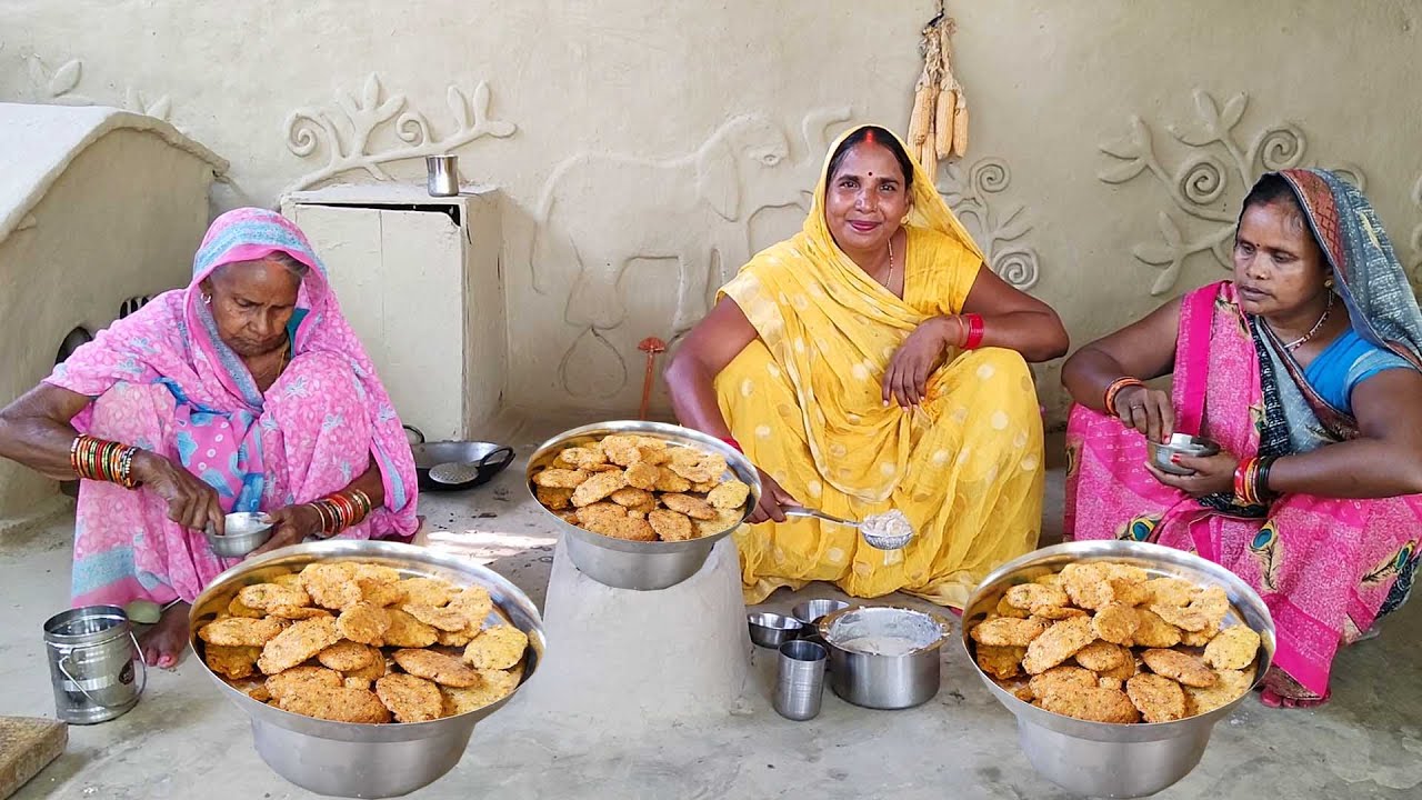 आज हमने बिल्कुल देशी तरीके से अपनी ननद के साथ बनाया दहीबड़ा || Dahibada recipe in village style