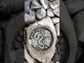 Stone Carving of a Serpent and Roses