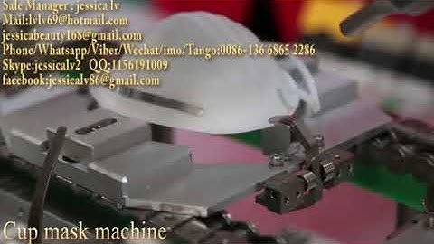 6 minutes debugging fully automatic cup mask machine testing N95 mask machine FFP2 FFP3