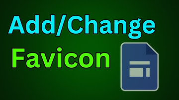 How to Change the Favicon on Google Sites: How To Add Favicon In Google Sites