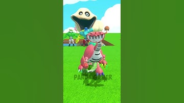 ALL SIZE PIANOSAURUS EVOLUTION POPPY PLAYTIME 4 vs HUNGRY WORM CHOCOLATE PIT Garry