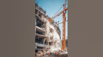 Building Under Construction Collapses as Crane Goes Out of Control!