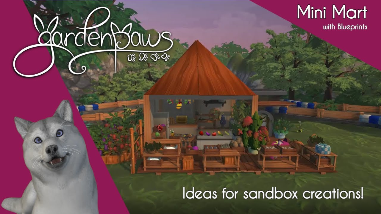 5 Minute Quick Mini Mart Garden Paws Building Ideas with Blueprint