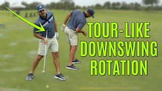 Tour-Like Downswing Rotation