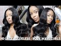 the SECRET to my &quot;Body Wave Curls&quot; | AliExpress Wowangel Glueless HD Lace Wig Install ♡