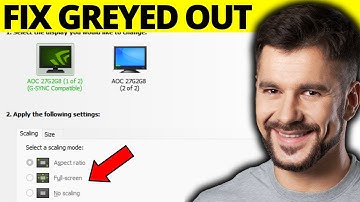 Fix NVIDIA Control Panel Scaling Greyed Out - Full Guide