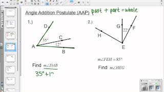 Measure & Construct Angles (1.5) Geometry