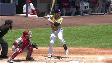 2013/06/09 Quintero throws out Aoki