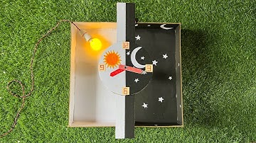 Day and night working model school project | science project | Black pulse |