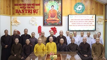 Ban Thường trực BTS GHPGVN tỉnh Long An thăm và làm việc với BTS GHPGVN huyện Tân Trụ