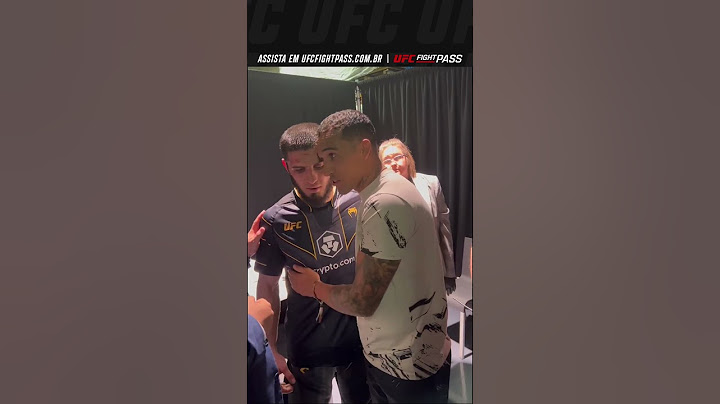 E esse encontro entre Islam Makhachev e Charles do Bronx nos bastidores do #UFC284 👀