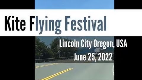Lincoln city oregon kite festival 2022